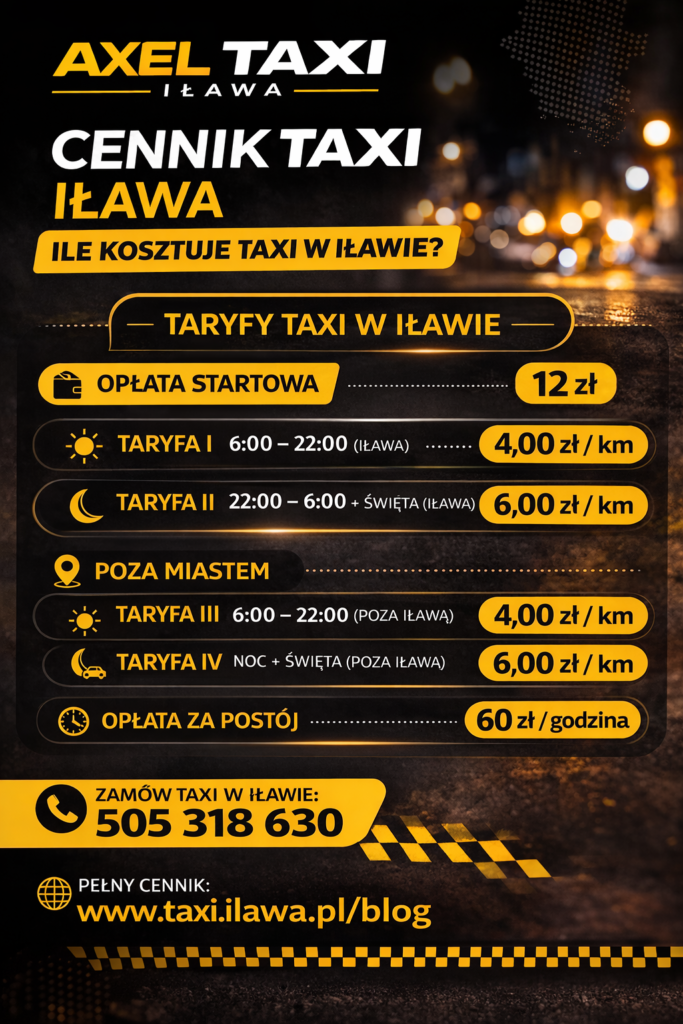 taxi iława cennik