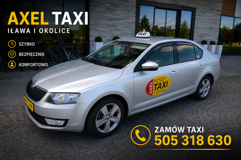Samochód Axel Taxi Iława – taxi w Iławie, telefon 505 318 630
